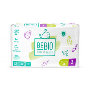 Couches jetables écologiques T2 (3 à 6 kg) de Bebio